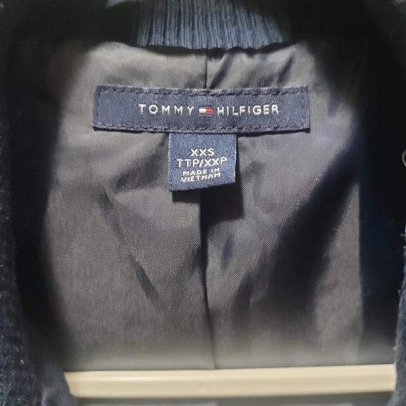 Tommy Hilfiger Navy Light Puffer Jacket XXS - Picture 3 of 7